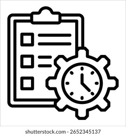 Elemento Ícone Da Linha Do Tempo Do Projeto Para Design