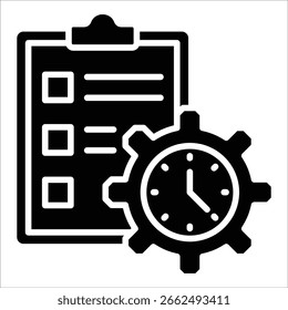 Project Timeline Icon Element For Design