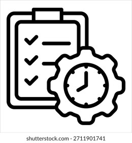 Elemento De Icono De Línea De Tiempo De Proyecto Para Diseño