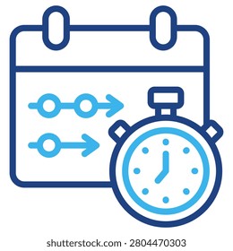 Project Timeline Icon Element For Design
