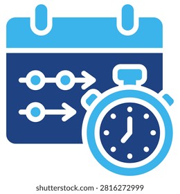 Project Timeline Icon Element For Design