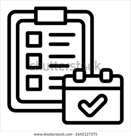Project Timeline Icon Element For Design