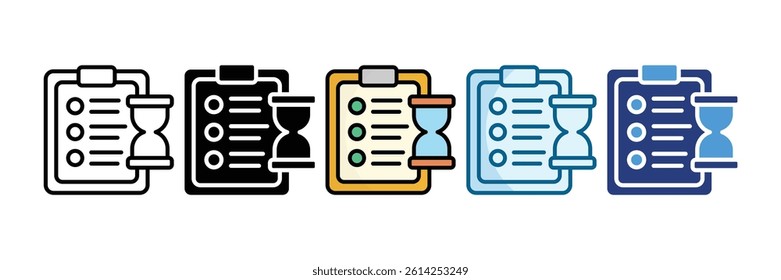 Project Timeline Icon Set Multiple Style Collection