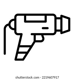 Project tool icon outline vector. Home construction. Drill hammer