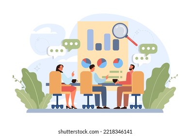 Project tracking concept. Successful business project planning, development and scheduling. Task completion or progression monitoring. Flat vector illustration