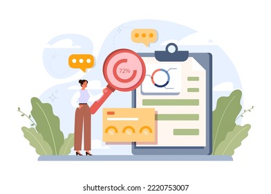 Project tracking concept. Successful business project planning, development and scheduling. Task completion or progression monitoring. Flat vector illustration