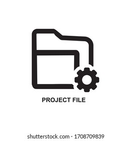PROJECT TYPE ICON , DOCUMENT CONCEPT ICON
