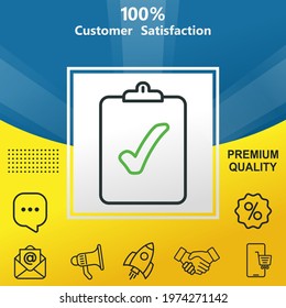 project vector glyph color icon. With yellow and blue background option