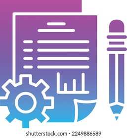 Project vector icon. Can be used for printing, mobile and web applications.