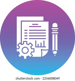 Project vector icon. Can be used for printing, mobile and web applications.