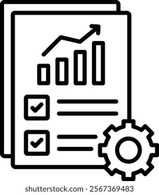 Project vector icon. Can be used for printing, mobile and web applications.