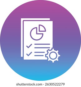 Project vector icon. Can be used for printing, mobile and web applications.