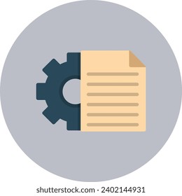 Project Vector Icon Flat Circle Style