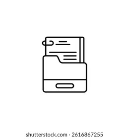 Project vector line icon icons design