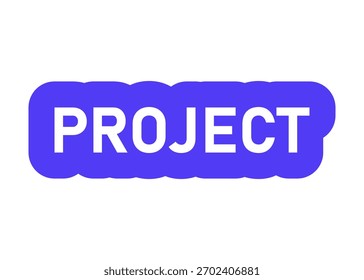Etiqueta engomada del Vector del proyecto en un fondo blanco
Etiqueta engomada del Vector con la inscripción en un fondo blanco