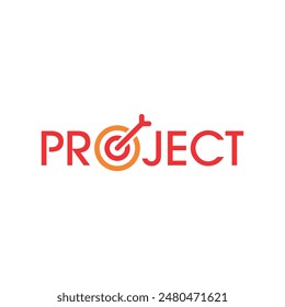 project word and dart concept. dart project concept