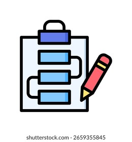 Projekt-Workflow-Symbol Lineare Farbvektorgrafik