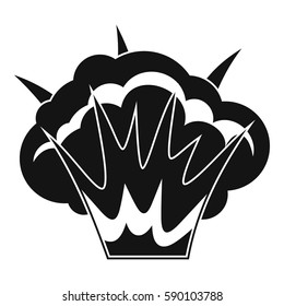 Projectile explosion icon. Simple illustration of projectile explosion vector icon for web