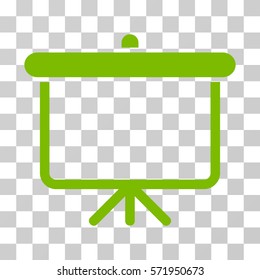 Projection Board icon. Vector illustration style is flat iconic symbol, eco green color, transparent background. Designed for web and software interfaces.