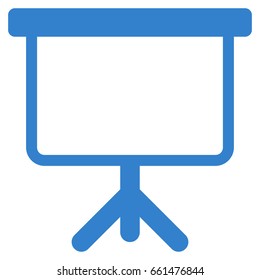 Projection Board vector icon. Flat cobalt symbol. Pictogram is isolated on a white background. Designed for web and software interfaces.