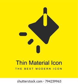 Projection bright yellow material minimal icon or logo design