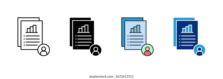 Projection Icon Set Multiple Style Collection