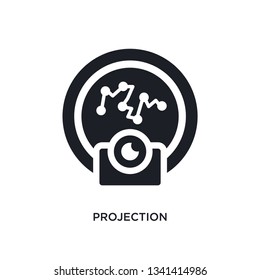 projection isolated icon. simple element illustration from zodiac concept icons. projection editable logo sign symbol design on white background. can be use for web and mobile