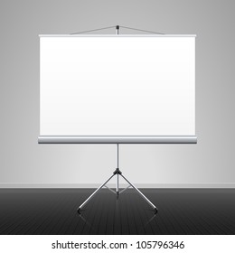 Projection screen. Vector.