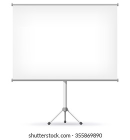 Projection Screen Vector Illustration.
