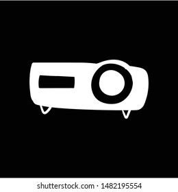 projector doodle hand drawing vector  flat black