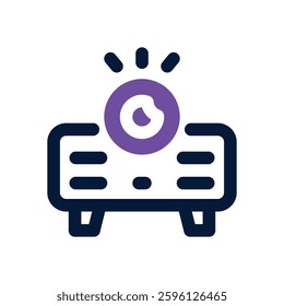projector dual tone icon. Sleek and modern vector icon for websites, mobile apps, marketing materials, and corporate design. Fully scalable and ready to use.