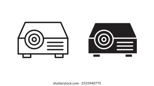 Projector flat simple vector symbols illustration.