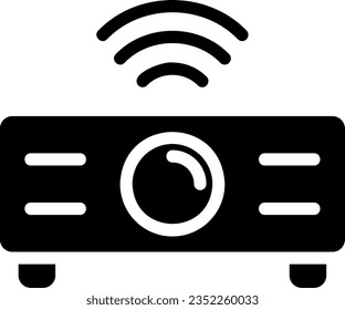 projector glyph icon illustration vector
