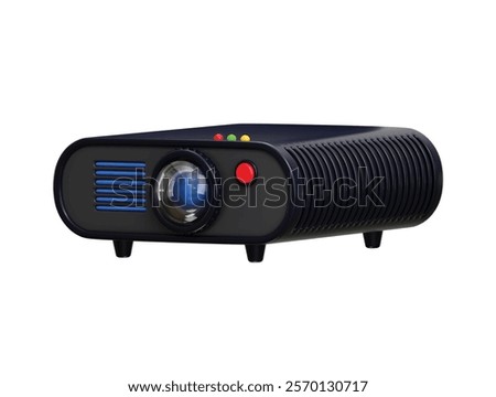 Projector icon 3d render concept of video or film projector icon vector illustration