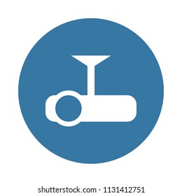 projector icon in Badge style  on white background