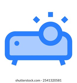 Projector icon. projector, cinema, screen, video, presentation, light, film, office, meeting, display. Vector icon illustration