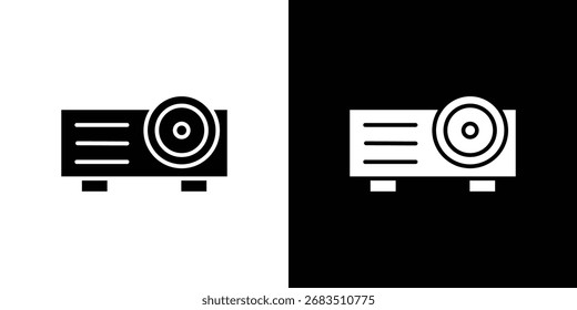Icono de proyector colección. Ilustración plana de icono de Vector