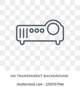 Projector icon. Projector design concept from Electronic devices collection. Simple element vector illustration on transparent background.