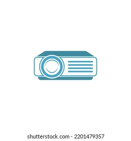 Plantilla de ilustración de diseño de icono de proyector