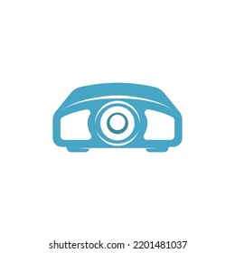 Projector icon design illustration template