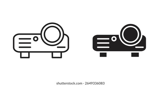 Projector icon Design Illustrations. editable web icons
