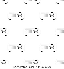 projector icon. Element of Appliances icon for mobile concept and web apps. Pattern repeat seamless projector icon. Can be used for web and mobile. Premium icon on white background