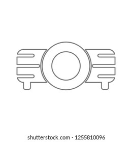 Projector icon. Element of cyber security for mobile concept and web apps icon. Thin line icon for website design and development, app development