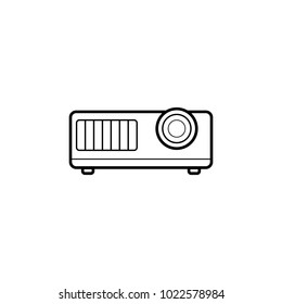projector icon. Element of home appliances for mobile concept and web apps. Thin line icon for website design and development, app development. Premium icon on white background