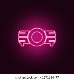 Projector icon. Elements of Web in neon style icons. Simple icon for websites, web design, mobile app, info graphics