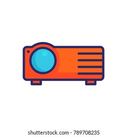 projector icon filled outline