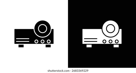Ícone do projetor design plano. Eps 10