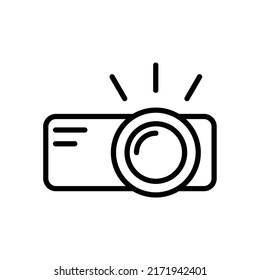 projector icon flat style trendy stylist simple
