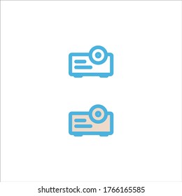 projector icon flat vector logo design trendy illustration signage symbol graphic simple