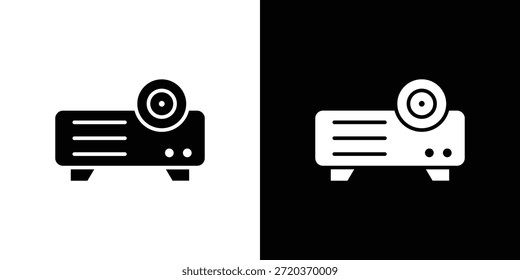 Projector icon, glyph style icon for web site or mobile app